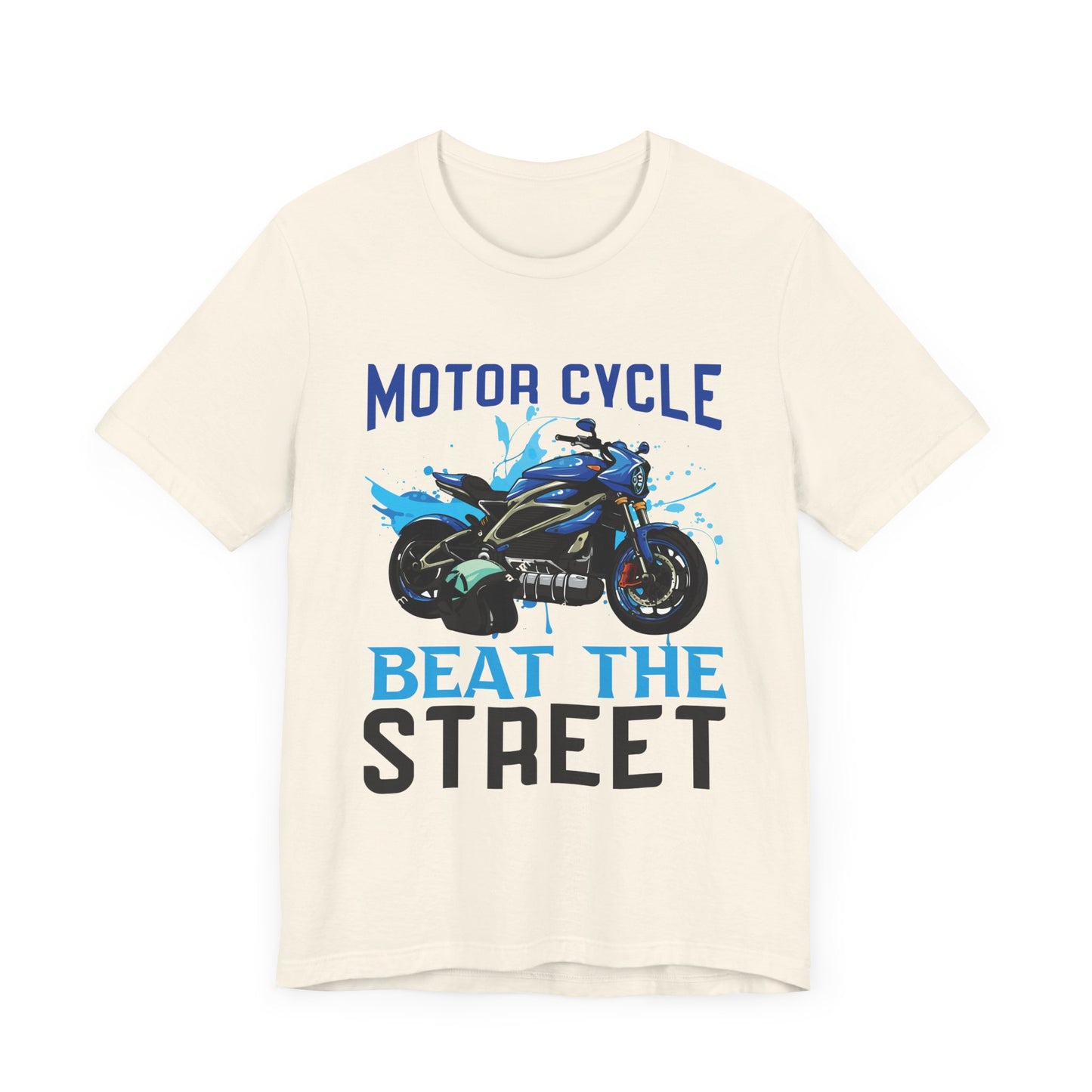 Motorcycle, Beat The Street - Unisex Jersey Short Sleeve Tee - 13596