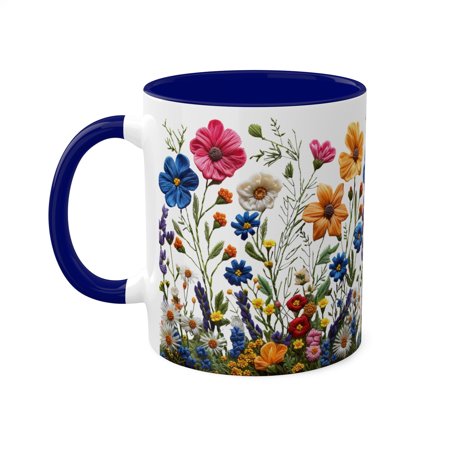 Wild and Free: Wildflower Colorful Mugs, 11oz