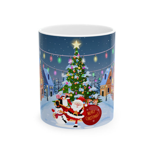 Christmas Night On the Street - Ceramic Mug, (11oz, 15oz) - 10452