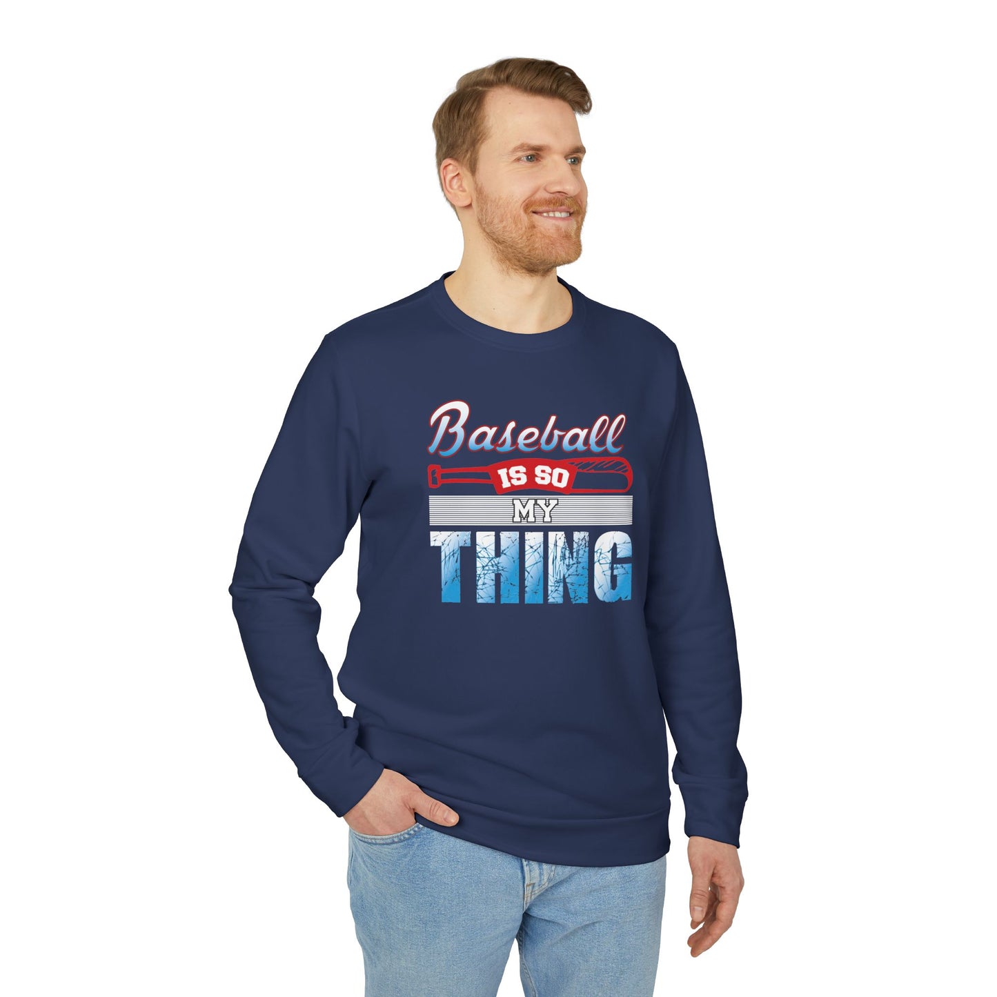 Baseball Is My Thing - adidas Unisex Fleece Crewneck Sweatshirt - 14099