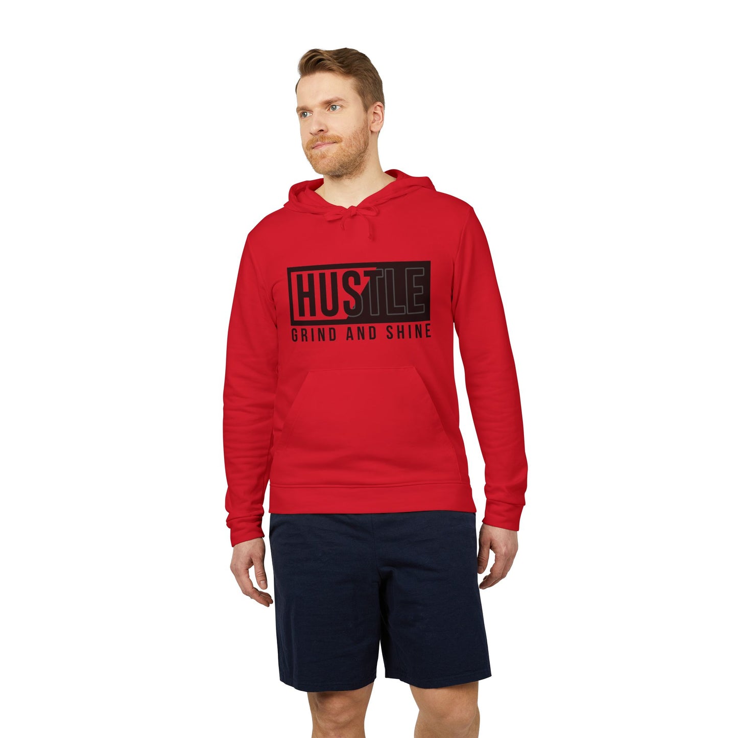 Hustle, Grind And Shine - Adidas Unisex Fleece Hoodie