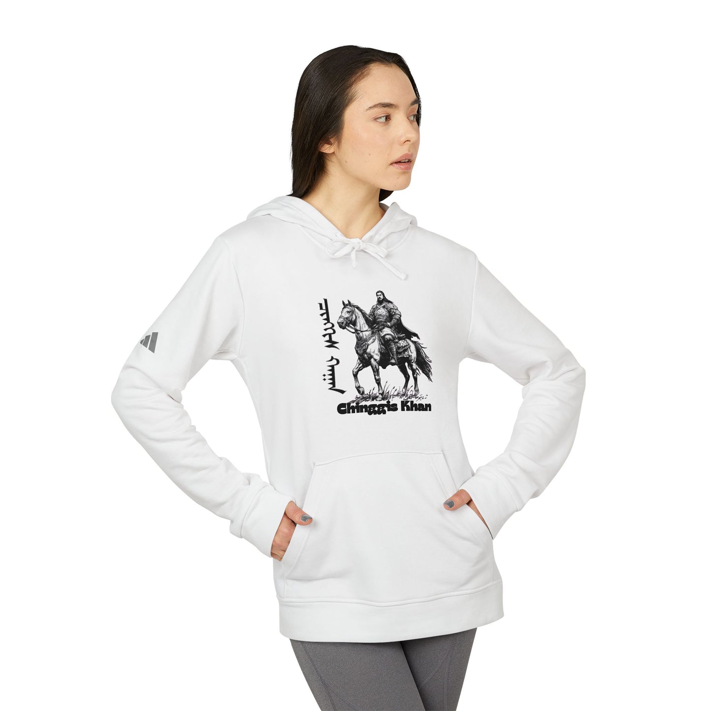 Mongolia: Chinggis Khan - Adidas Unisex Fleece Hoodie