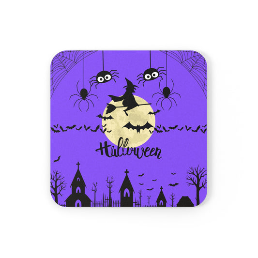 Halloween Witch - Cork Back Coaster