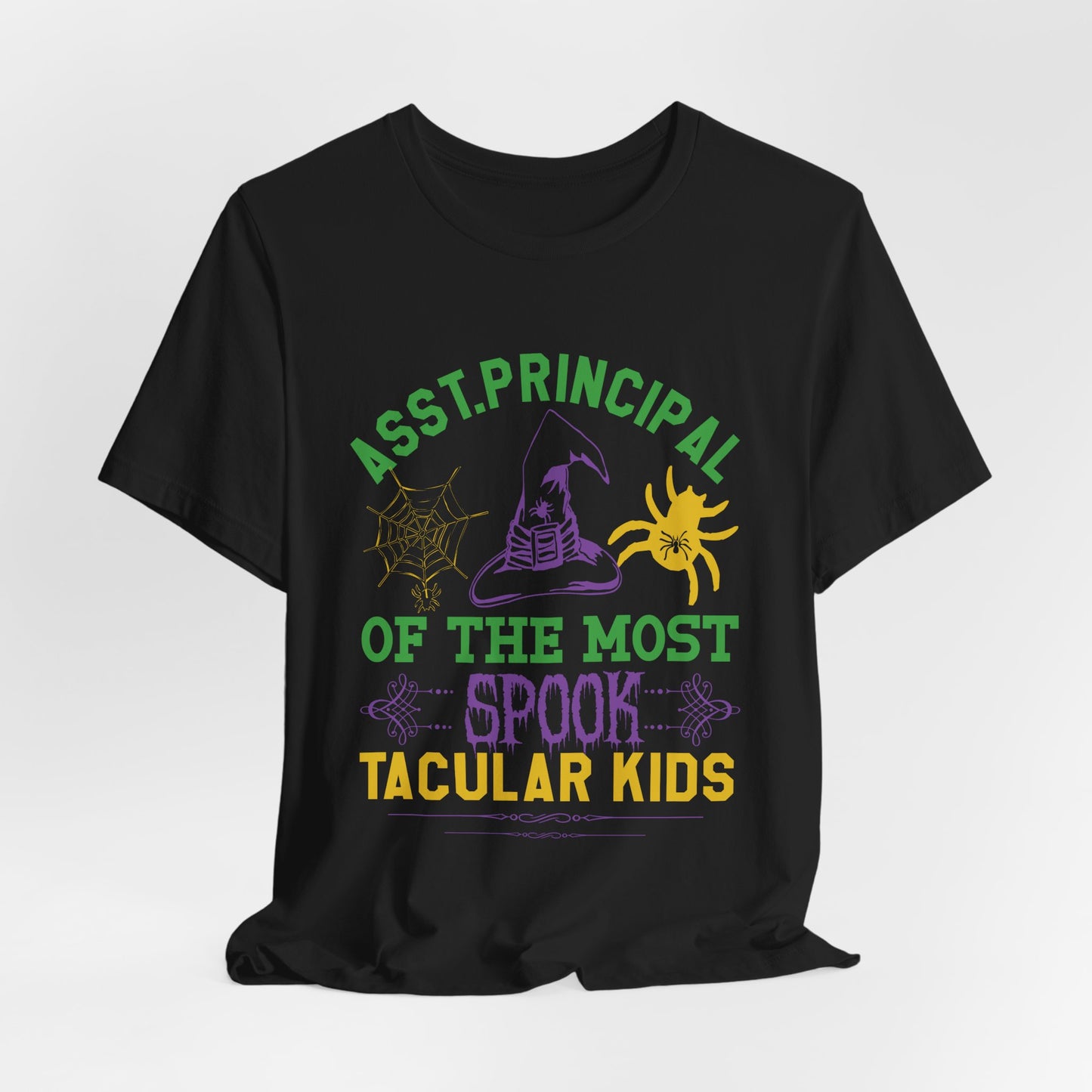 Asst. Principal of the Most Spook-Tacular Kids - Unisex Jersey Short Sleeve Tee - 12384