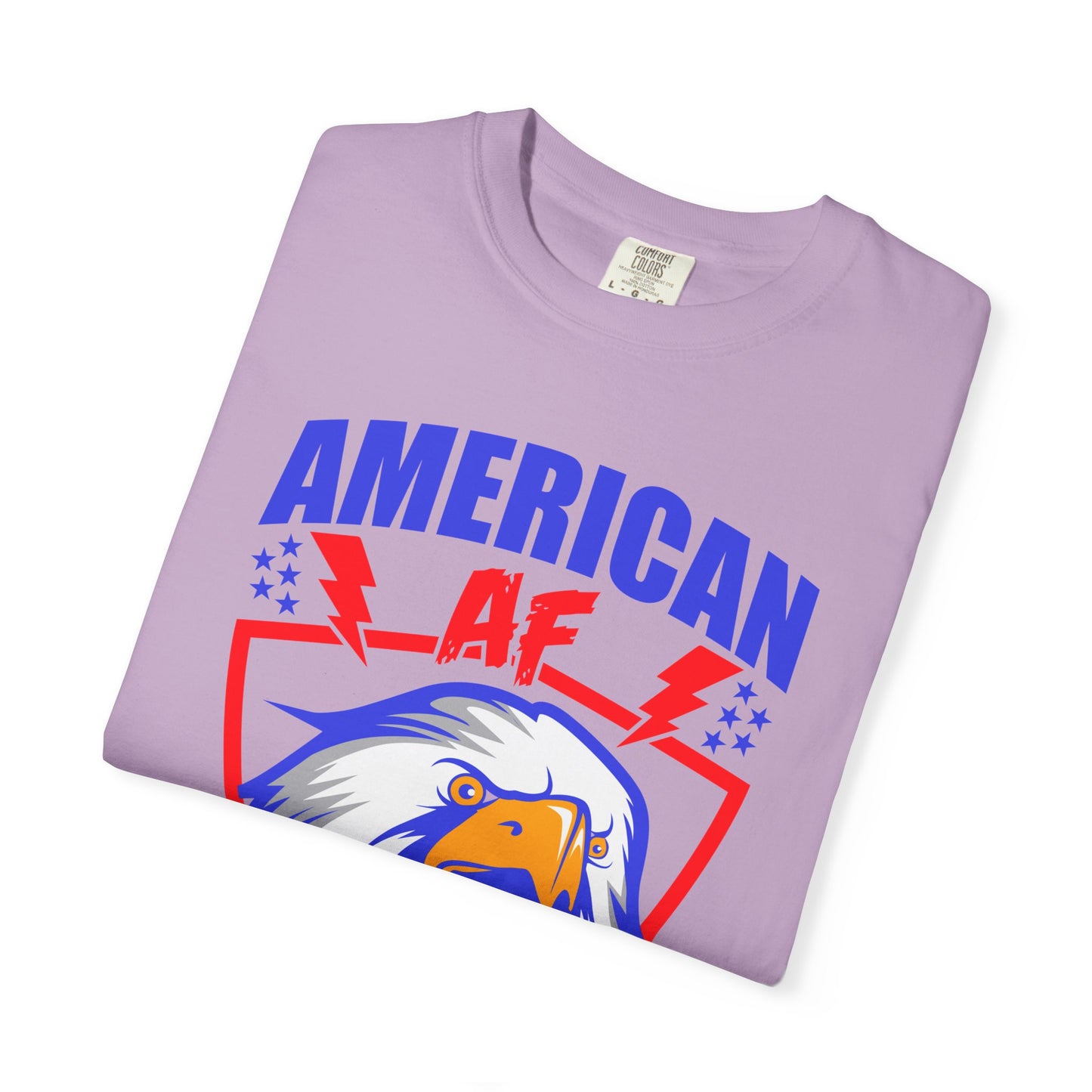 Patriotic Eagle T-Shirt, American AF Graphic Tee, Unisex Tee, 4th of July Shirt, Casual Wear, Gift for Patriots, Summer Style - 13731