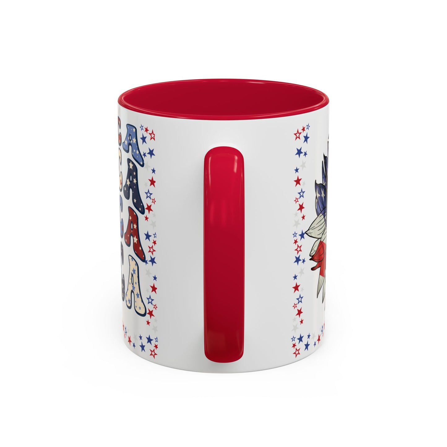 July 4, Red & Blue, Colorful Mugs, 11oz - 10590