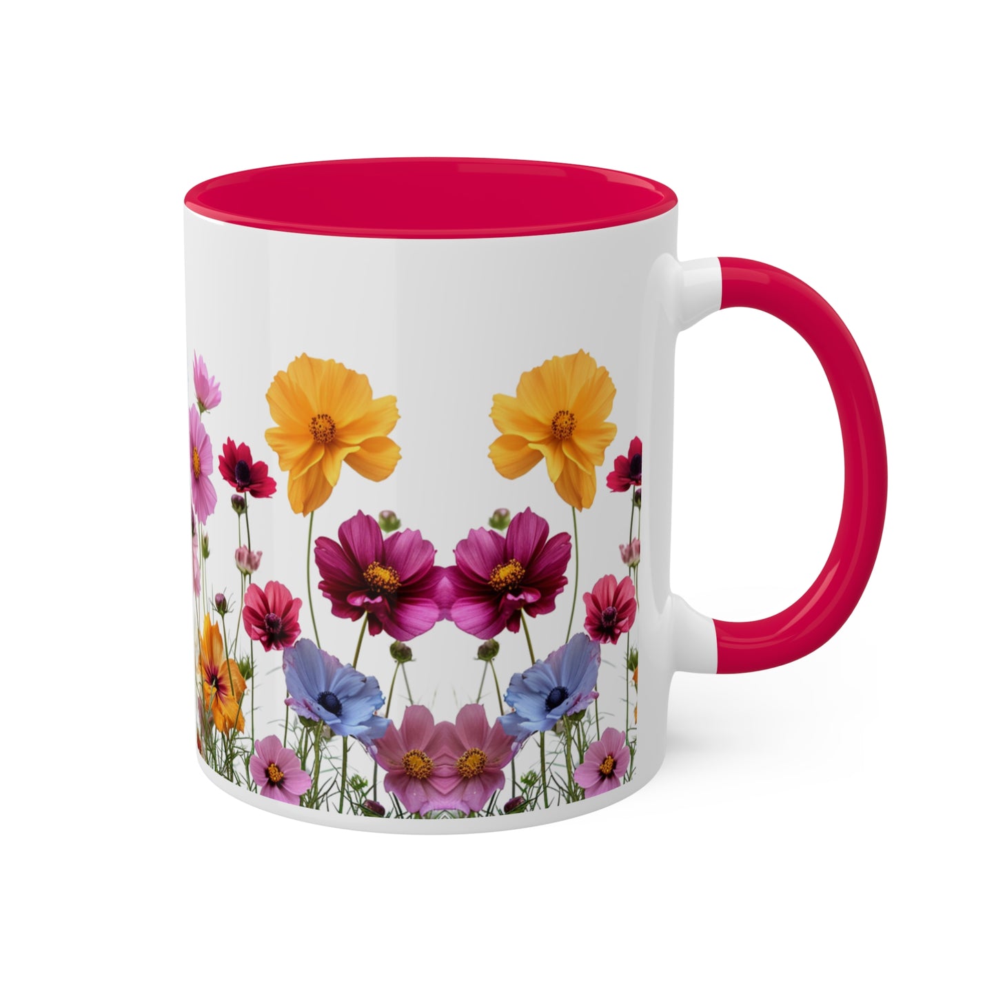 Bright Flowers - Colorful Mugs, 11oz