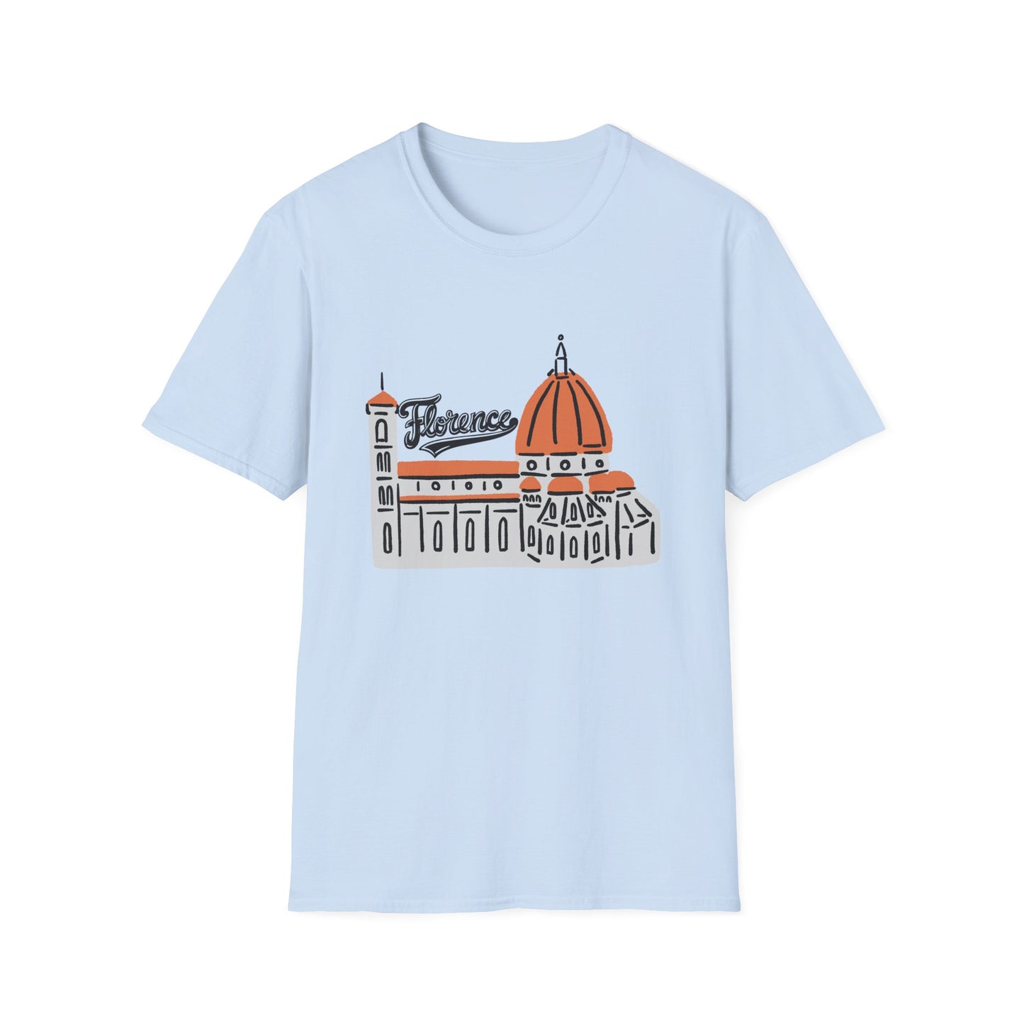 Florence Unisex Softstyle T-Shirt - Casual Travel Tee - 12208