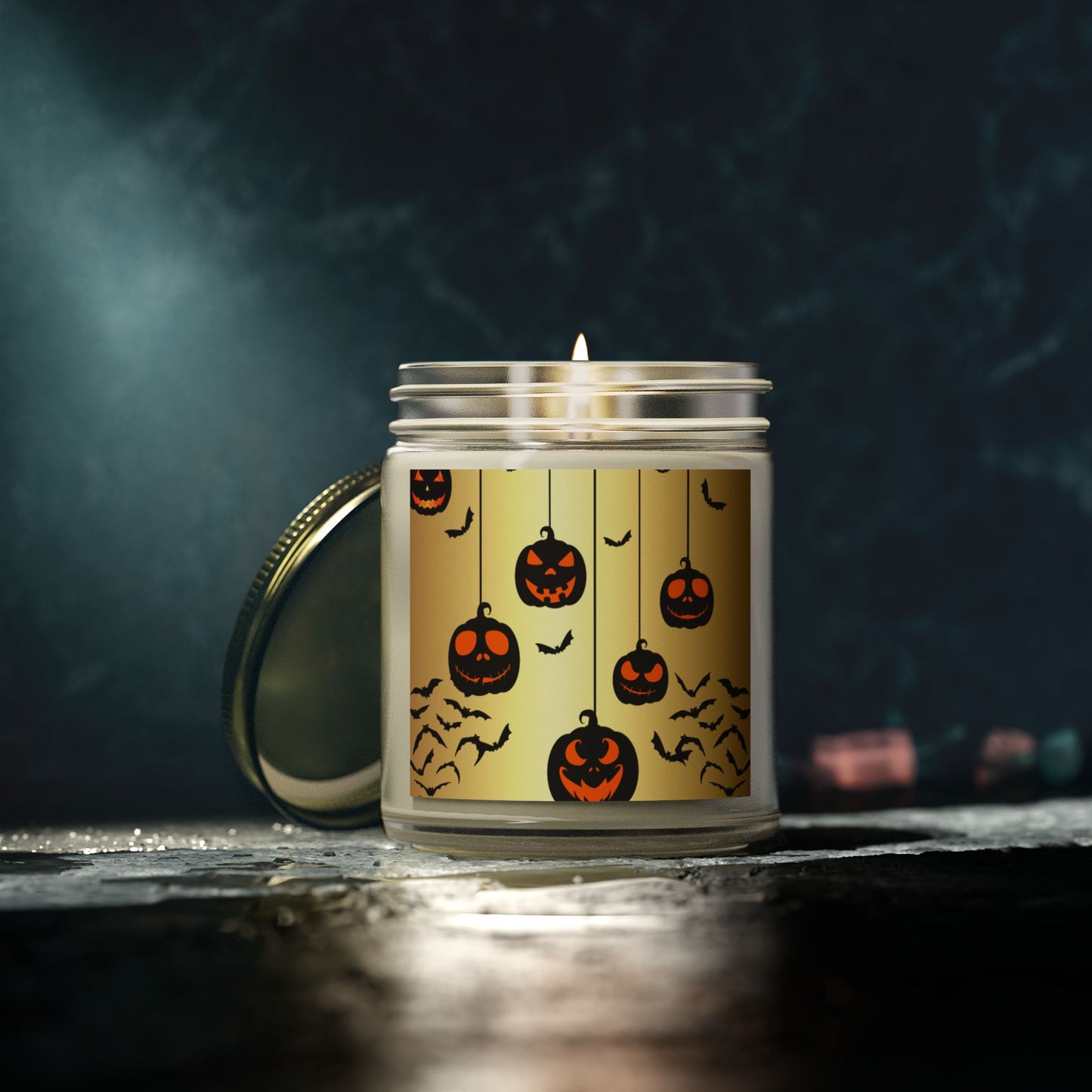 Pumpkin Party - Scented Coconut Apricot Candles (4oz, 9oz) - 14101