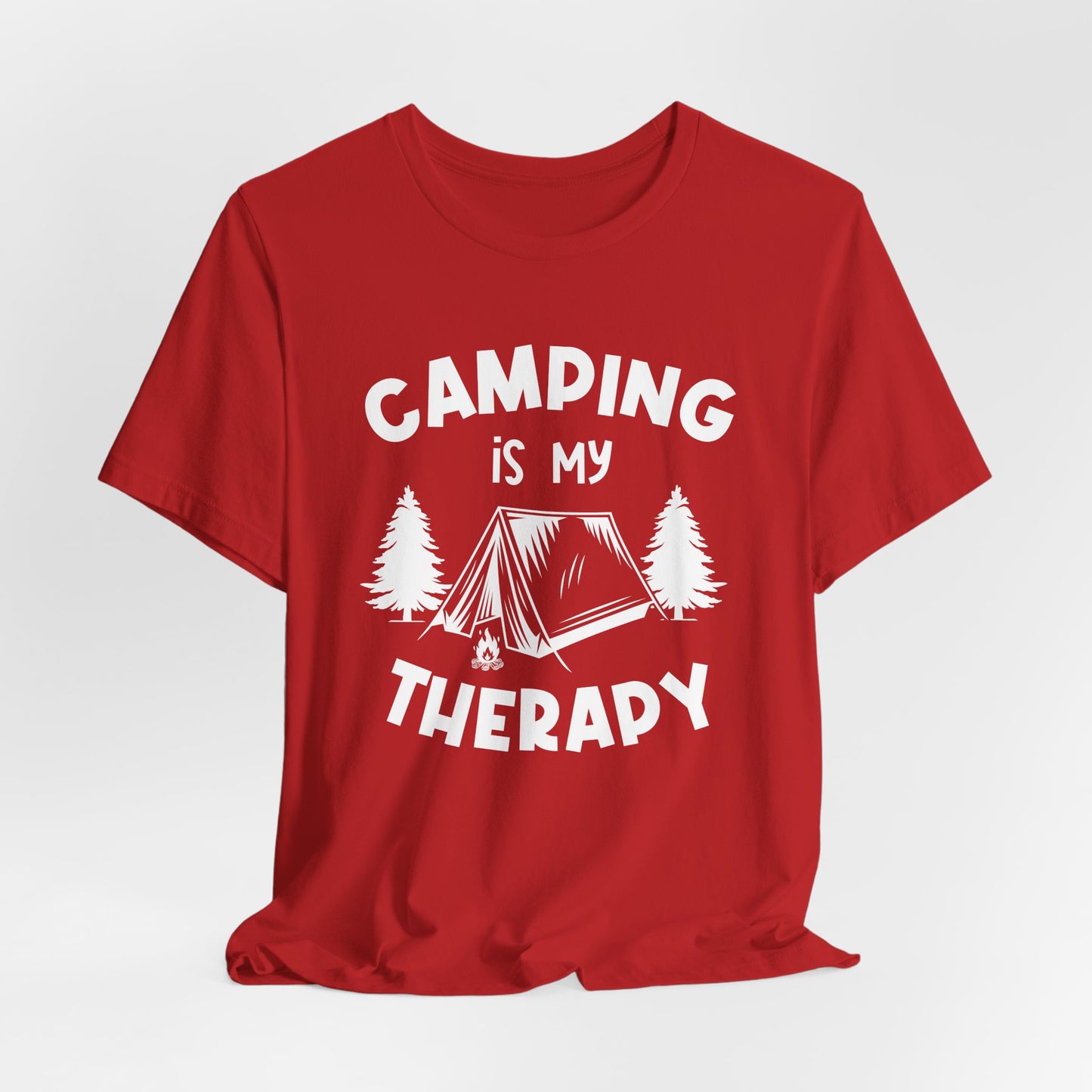 Camping Is My Therapy - Unisex Jersey Short Sleeve Tee - 12648