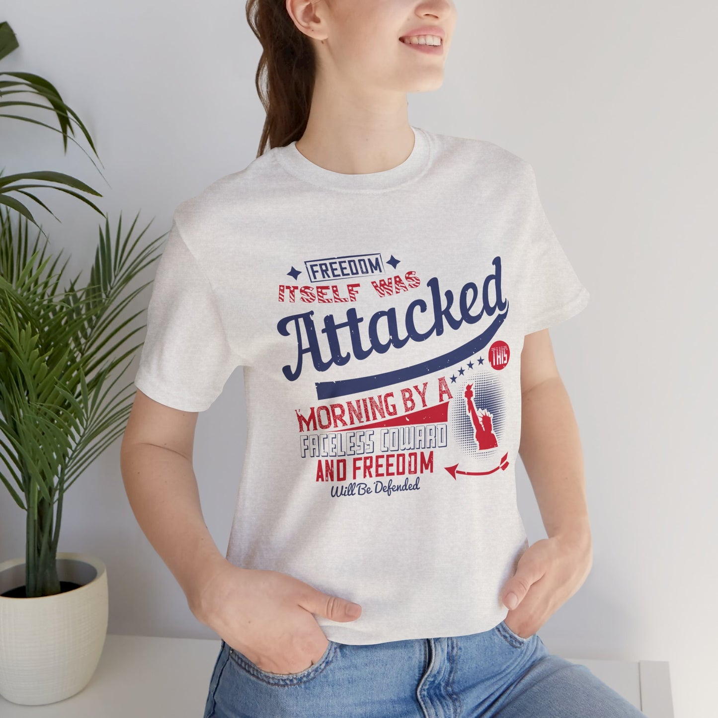 Freedom-Themed Unisex Tee - Perfect for Independence Day, Patriotic Events, Casual Wear, Gifts, & Activism - 13816