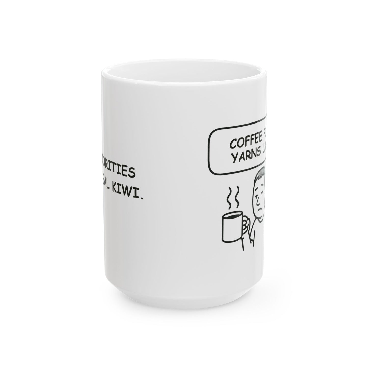“Coffee first, yarns later.” Coffee Mug - 12891