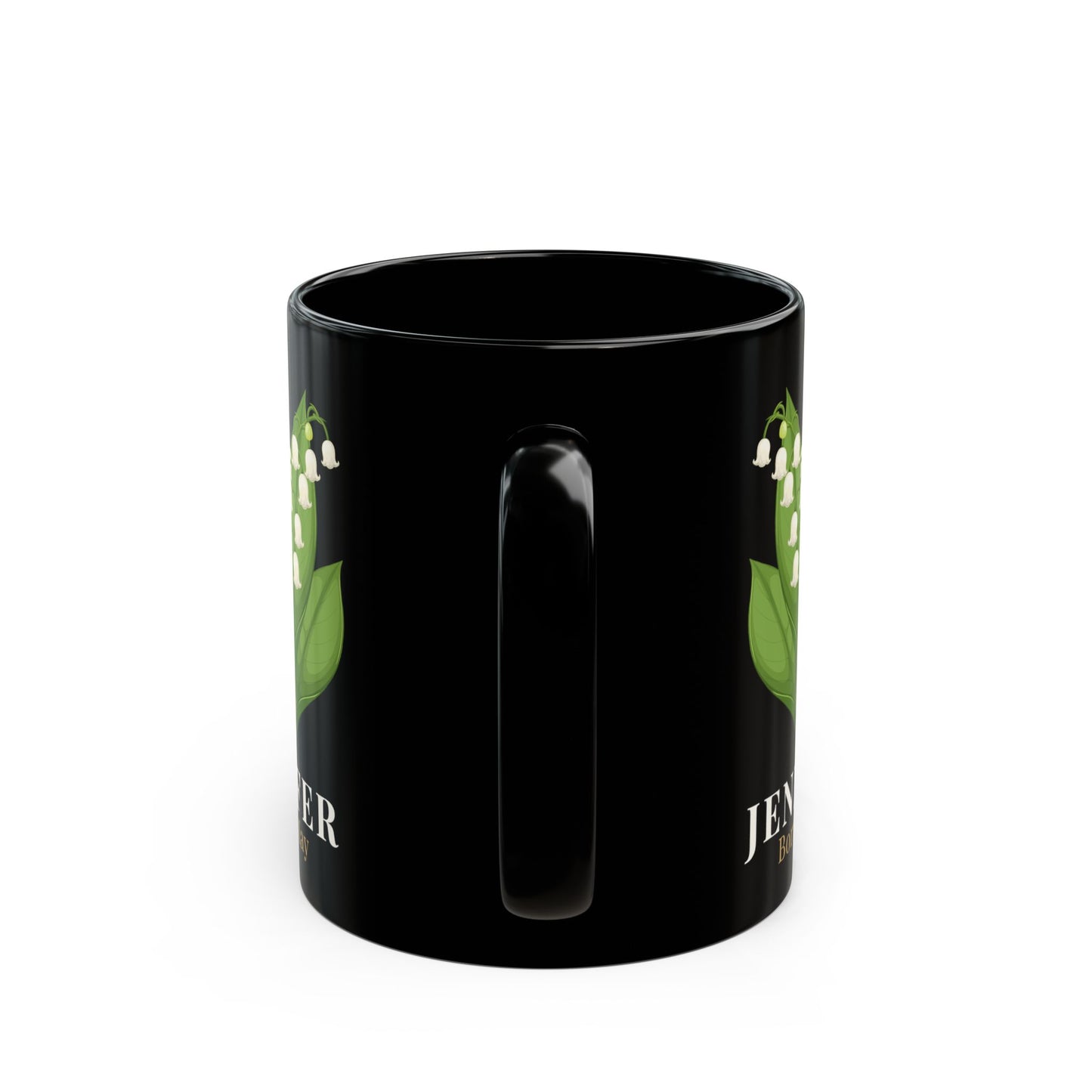 Jennifer Born in May Lily of the Valley Mug | Personalized Custom Name Mug -  14896