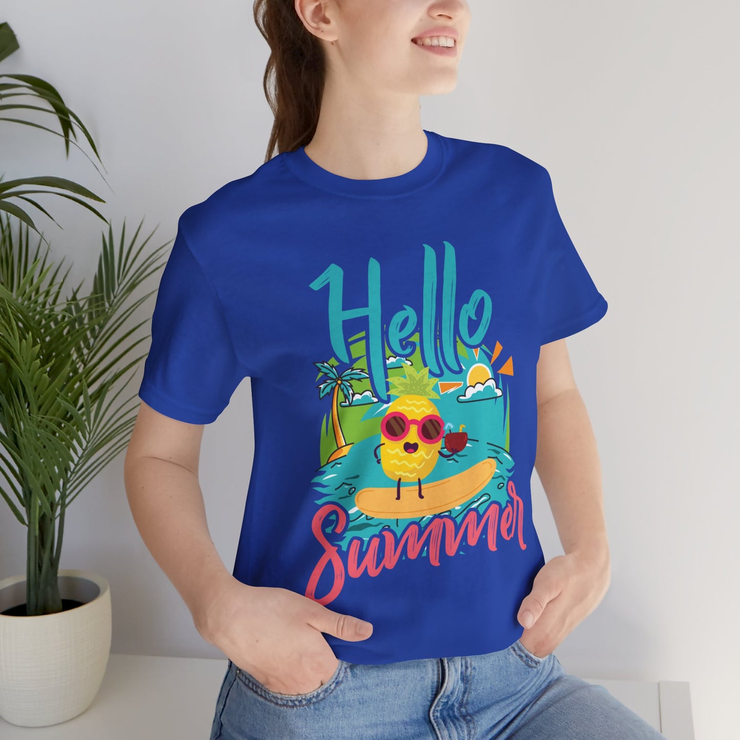 Hello Summer - Unisex Jersey Short Sleeve Tee - 13088