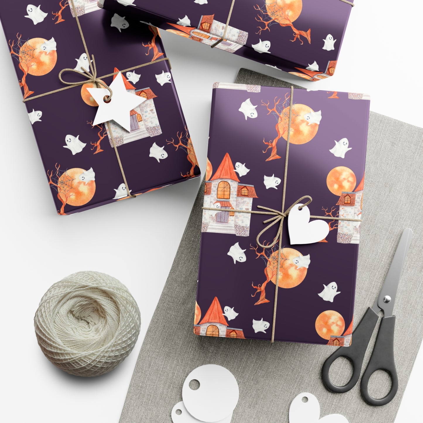 Halloween House - Gift Wrap Papers