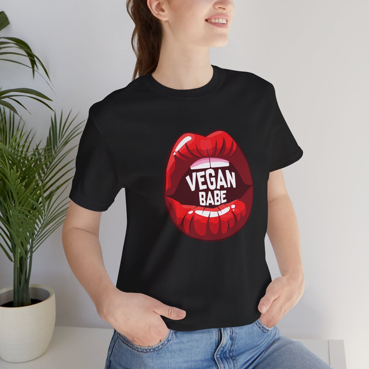 Vegan Babe - Unisex Jersey Short Sleeve Tee - 12426