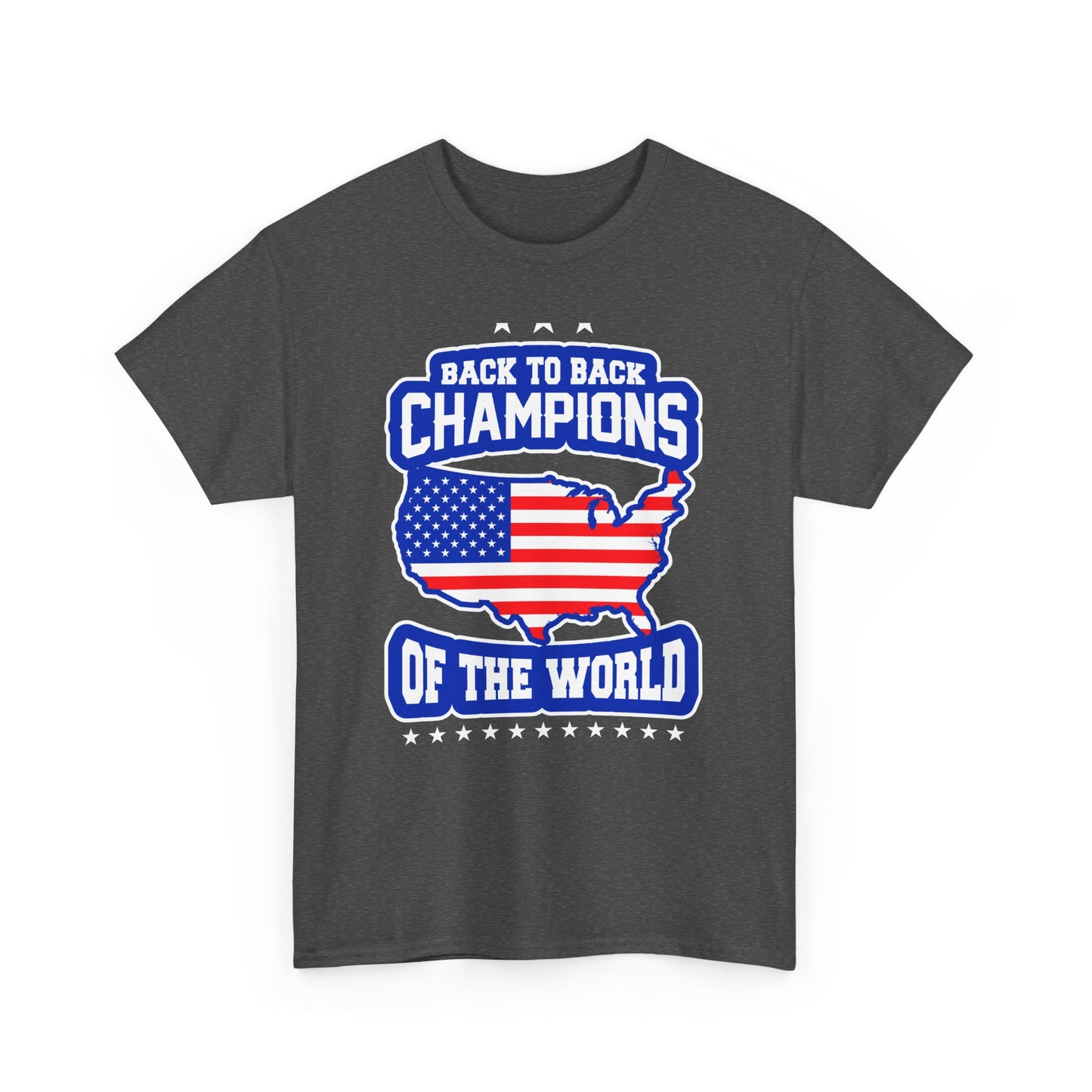 Back-to-Back Champions Unisex Tee | Perfect for Sports Fans, Casual Wear, Gifts, Fourth of July, BBQ Events - 13597