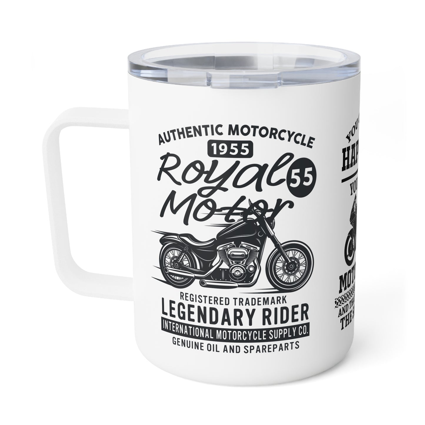 You Can't Buy Happiness But You Can Buy Motorcycles - Insulated Coffee Mug, 10oz