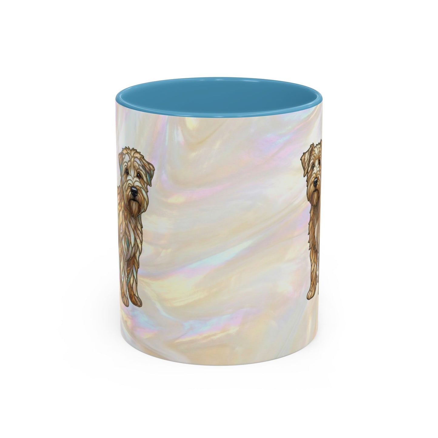 Wheaten Terrier Accent Coffee Mug – Stained Glass Design 11/15oz - 14651