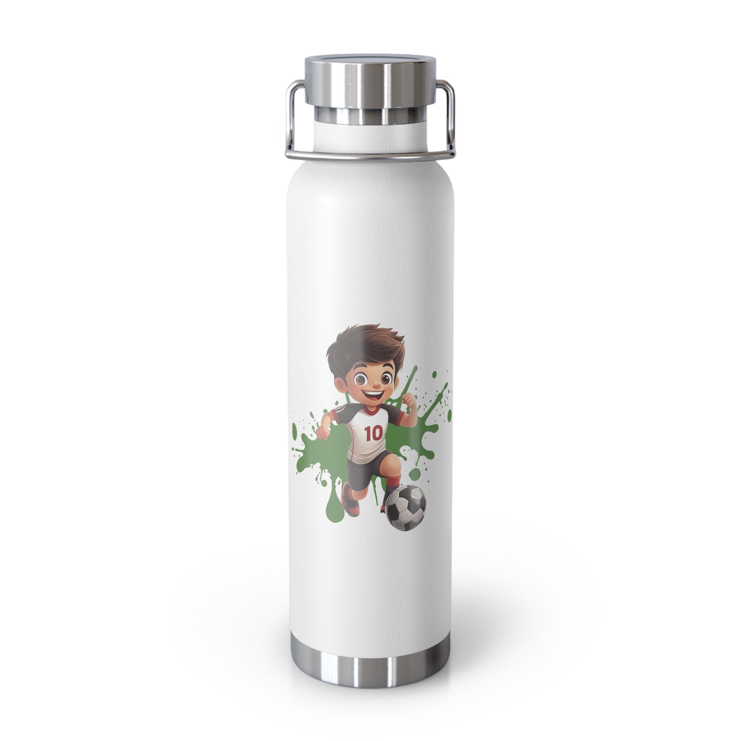 Kids: Soccer - Copper Vacuum Insulated Bottle, 22oz - 11433