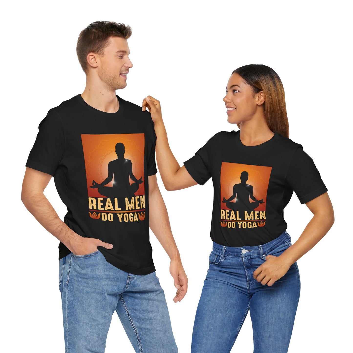 Real Men Do Yoga - Unisex Jersey Short Sleeve Tee