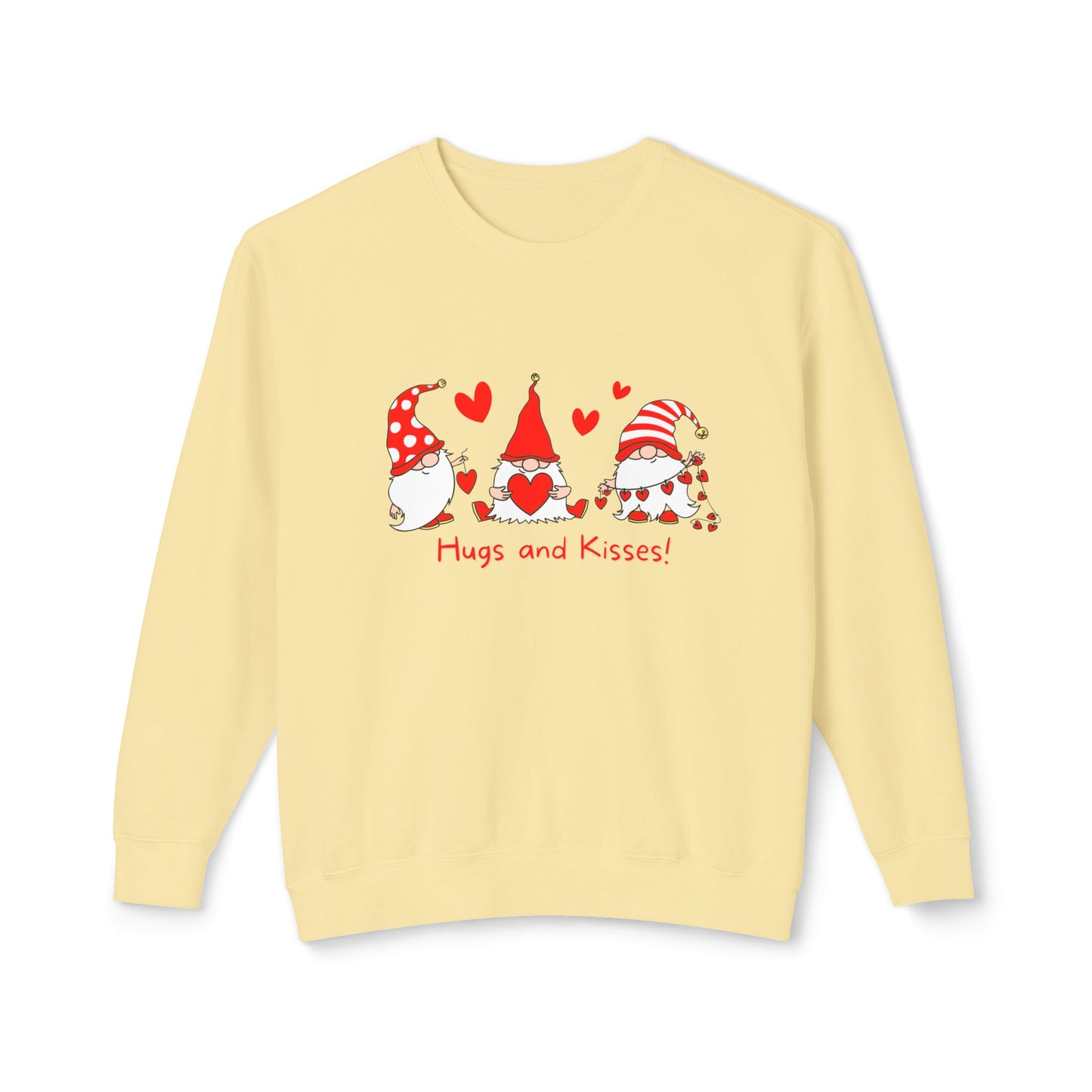 Hugs & Kisses - Unisex Lightweight Crewneck Sweatshirt - 11383