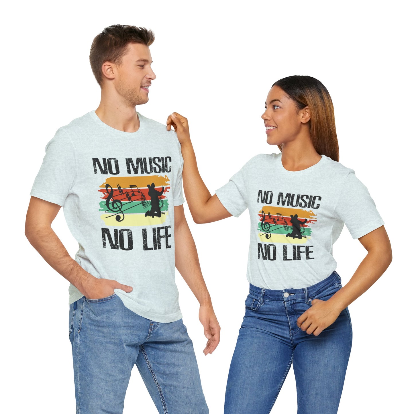 No Music No Life - Unisex Jersey Short Sleeve Tee