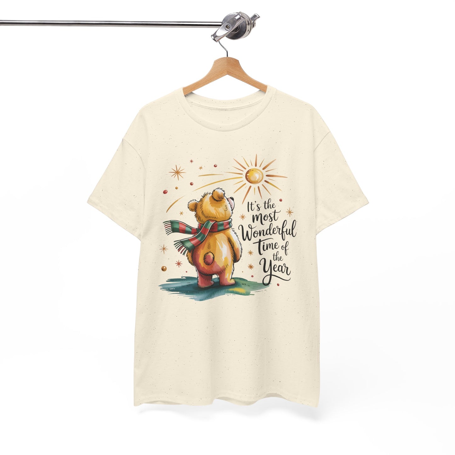 Christmas Bear T-Shirt – “It’s the Most Wonderful Time of the Year” Cute Holiday Gift Tee - 14852