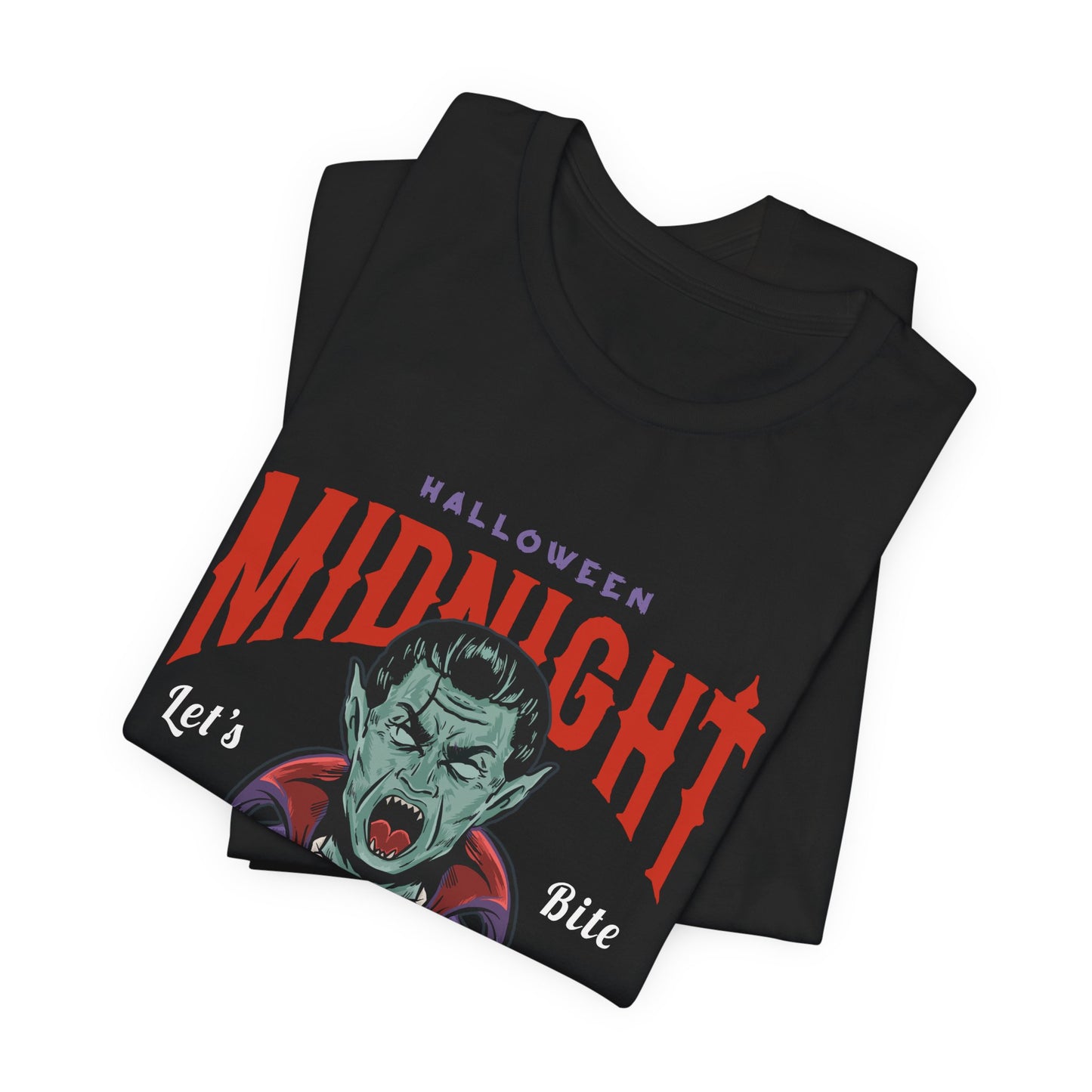 Halloween Midnight, Let's Bite Vampire - Unisex Jersey Short Sleeve Tee