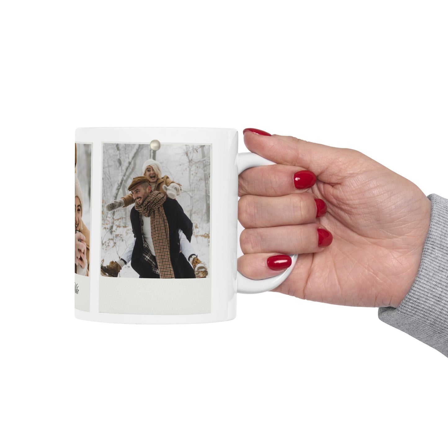 Ann & Mike, Photos, Customizable - Ceramic Mug, (11oz, 15oz) - 10861