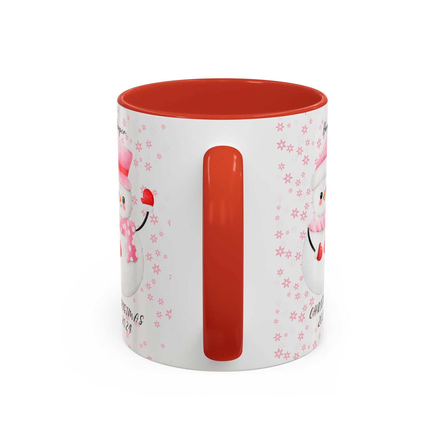 First Christmas, Baby Girl, Customizable - Accent Coffee Mug (11, 15oz) - 10001