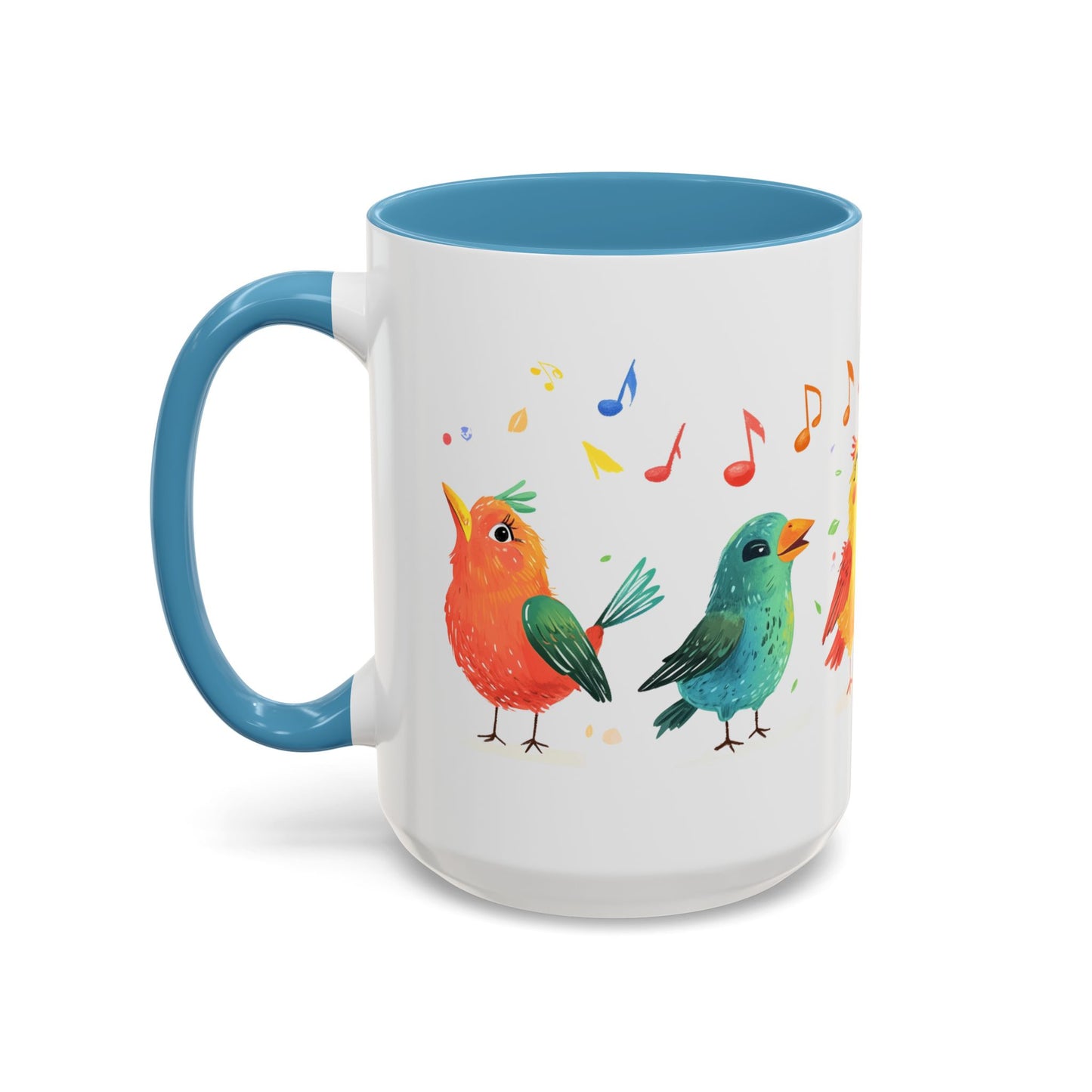 Colorful Birds - Accent Coffee Mug (11, 15oz)