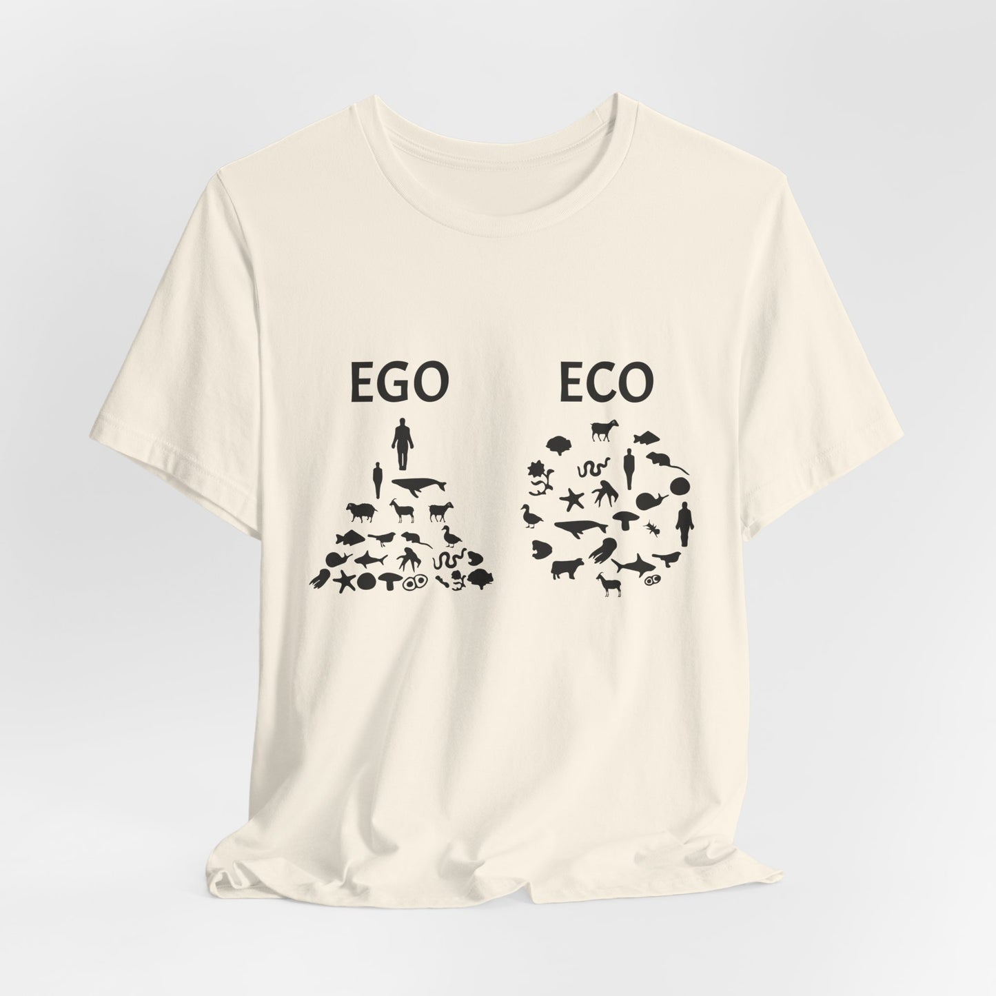 Vegan: Ego vs Eco - Unisex Jersey Short Sleeve Tee - 12368