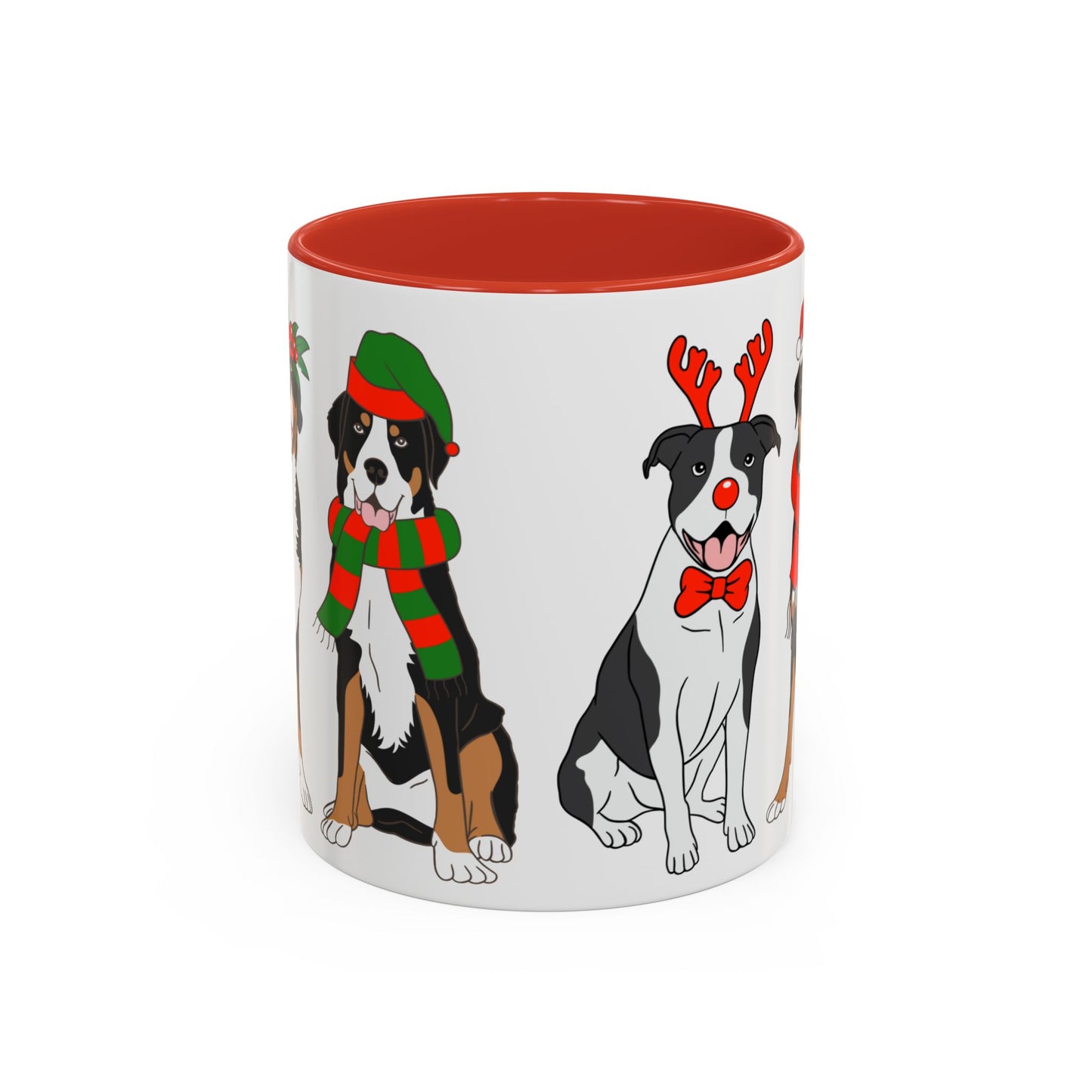 Christmas Dogs - Accent Coffee Mug (11, 15oz) - 10305