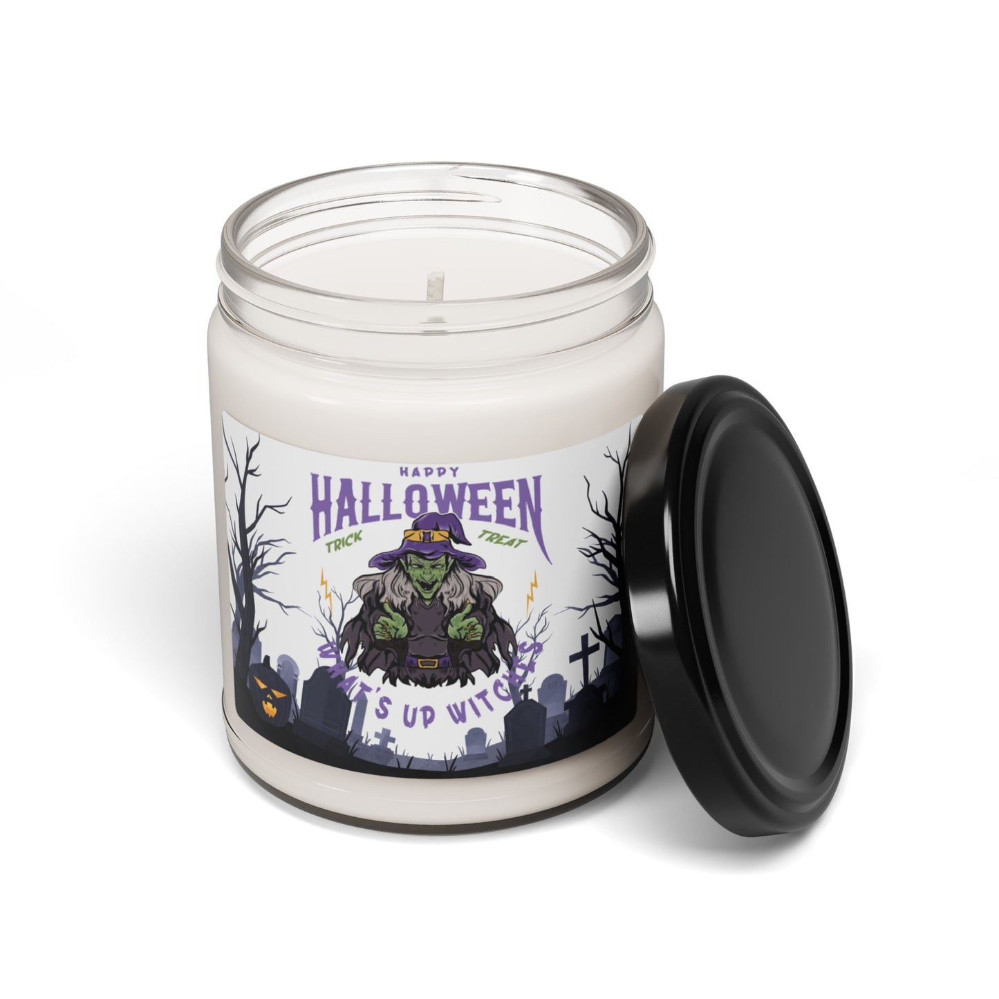 Happy Halloween, What's Up Witches - Scented Soy Candle, 9oz