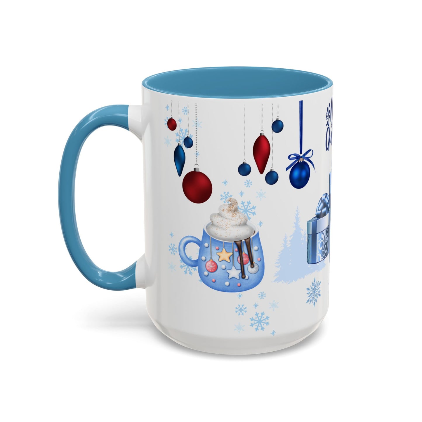 Blue Christmas - Accent Coffee Mug (11, 15oz)