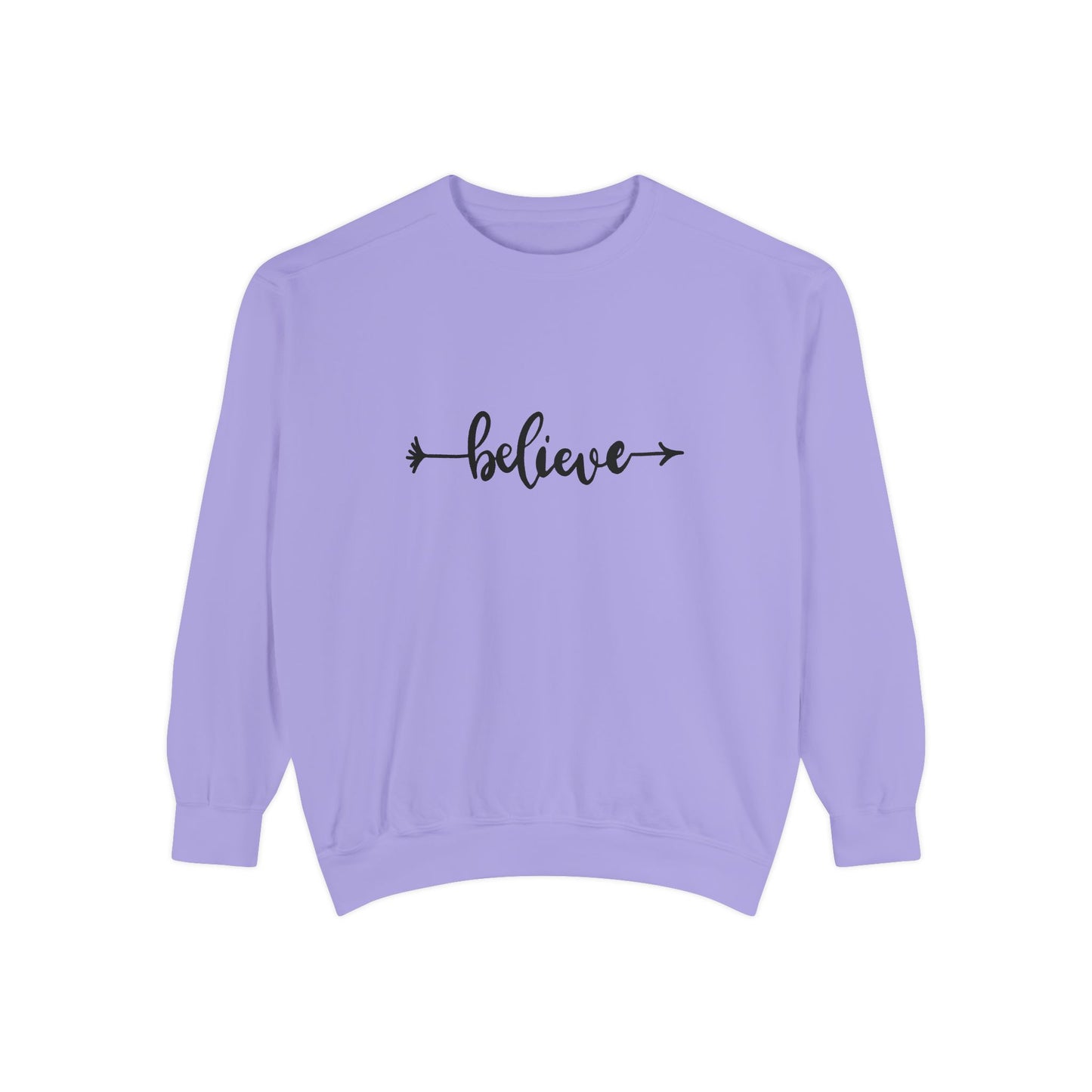 Believe - Unisex Garment-Dyed Sweatshirt - 10530