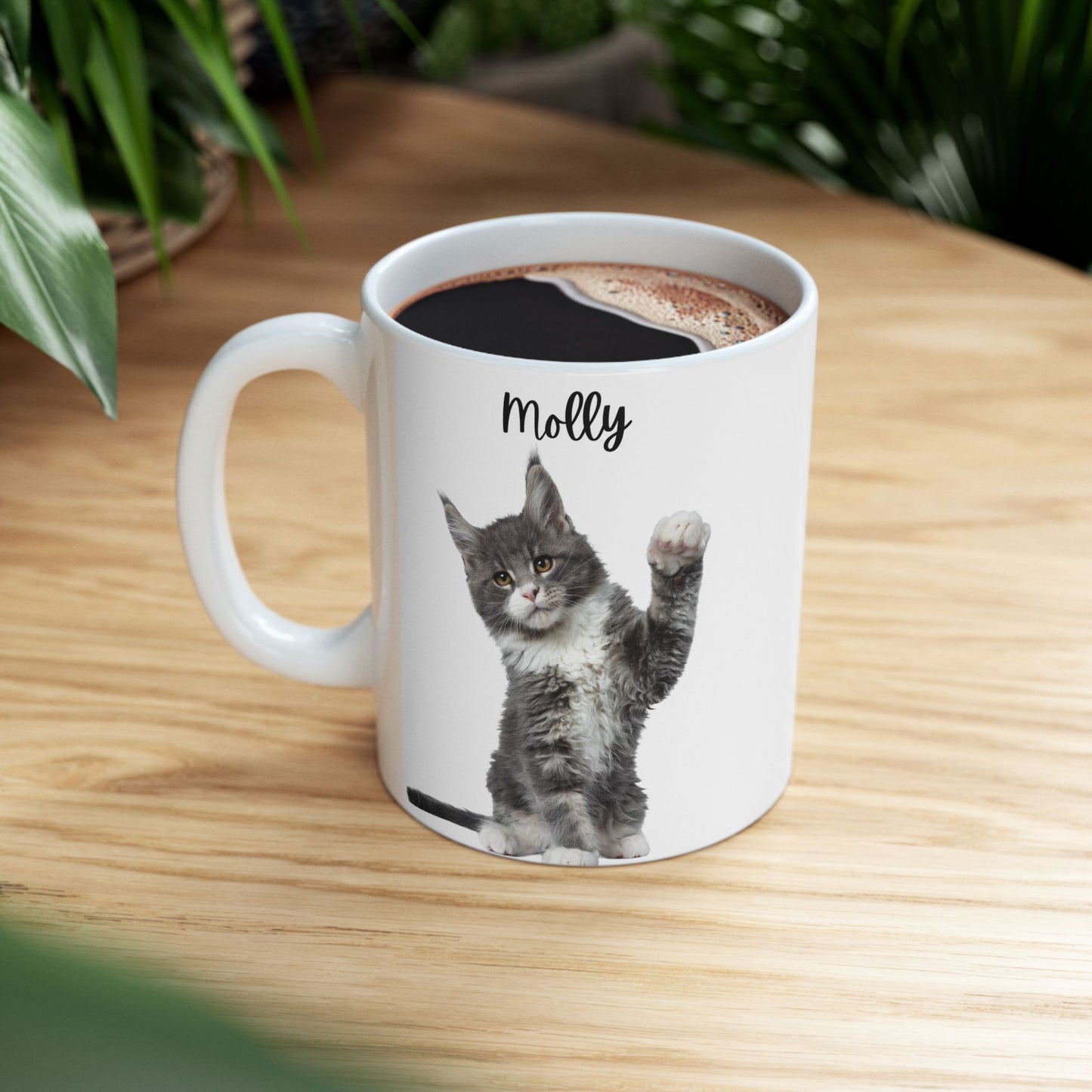 Personalised Cat Ceramic Mug, 11oz, 15oz - 14195