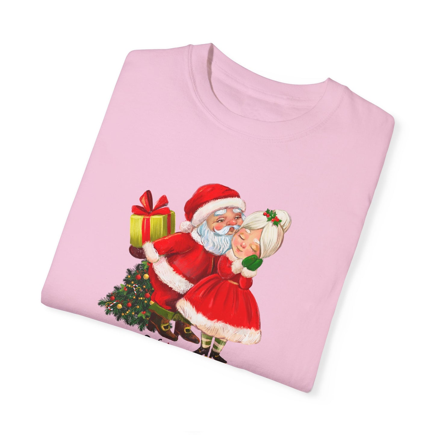 Santa & His Partner - Unisex Garment-Dyed T-shirt - 10025