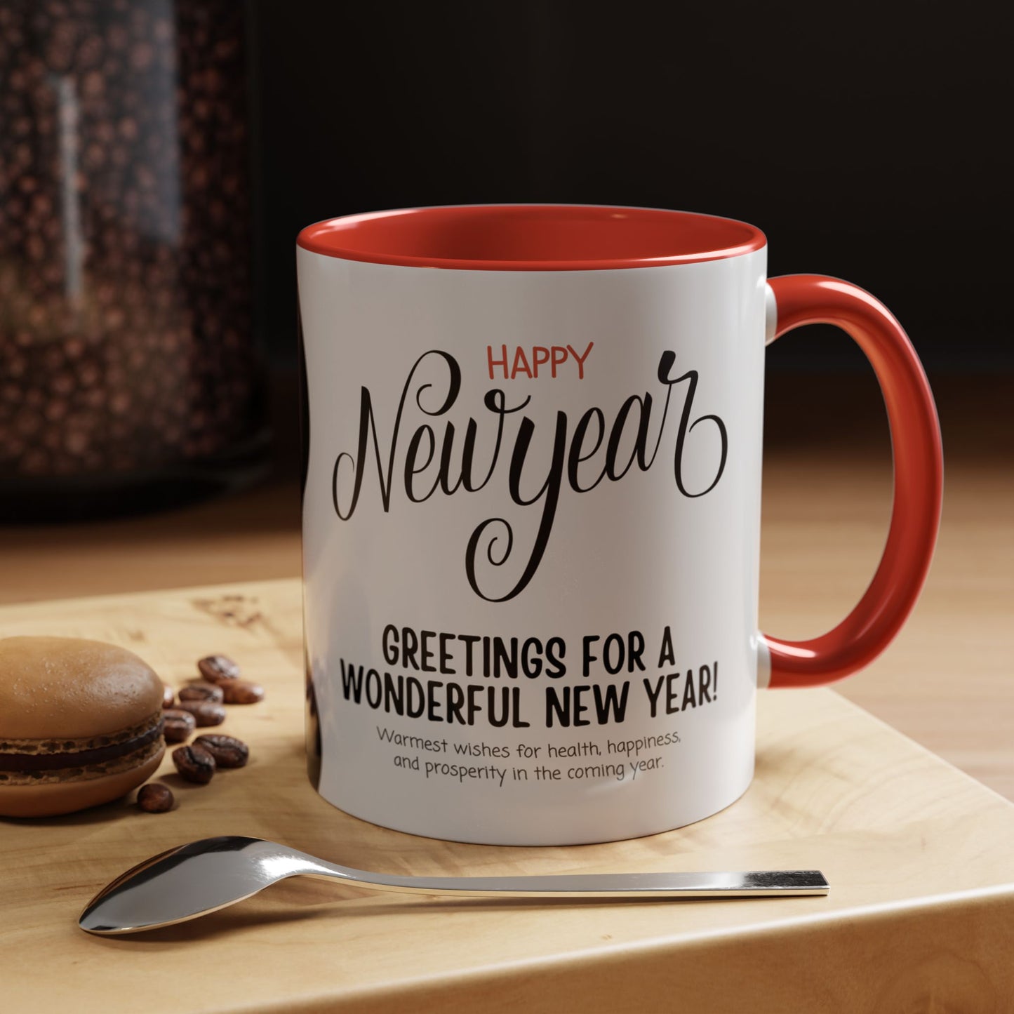 Happy New Year - Accent Coffee Mug (11, 15oz) - 10891