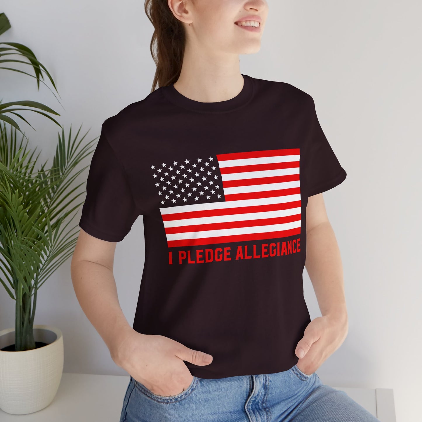 Patriotic Pledge Tee, Unisex T-Shirt for Celebrating Freedom, Independence Day Shirt Gift for Patriots - 13697