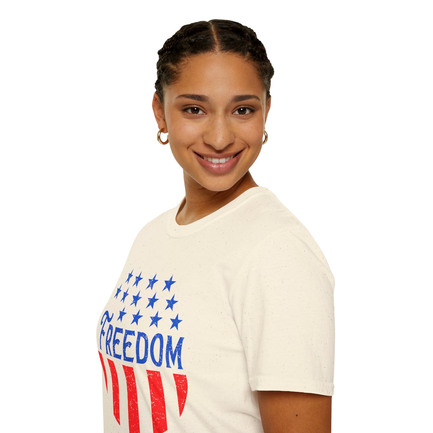 American Freedom Unisex T-Shirt - Patriot Tee, July 4th Celebration, Memorial Day Outfit, Independence Day Gift, Vintage Style Shirt - 13734