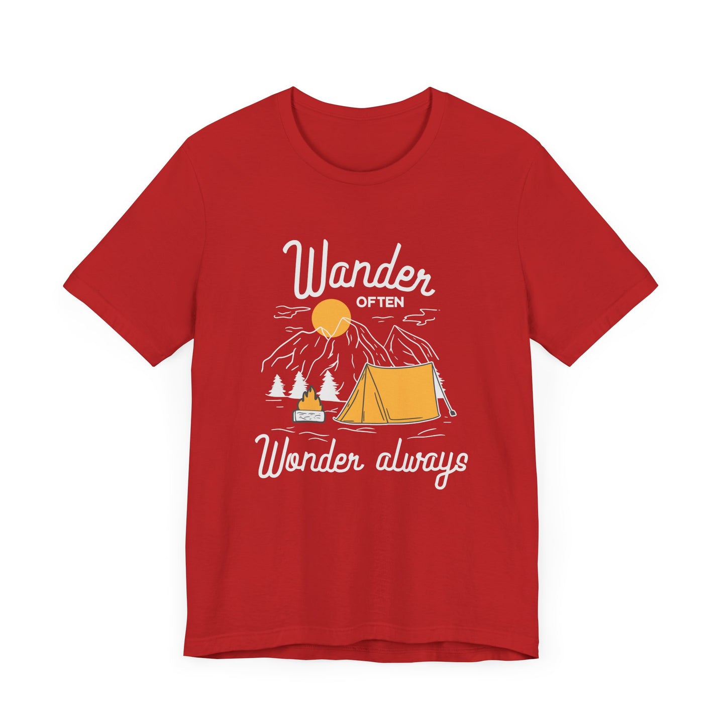 Wander Often Wonder Always - Unisex Jersey Short Sleeve Tee