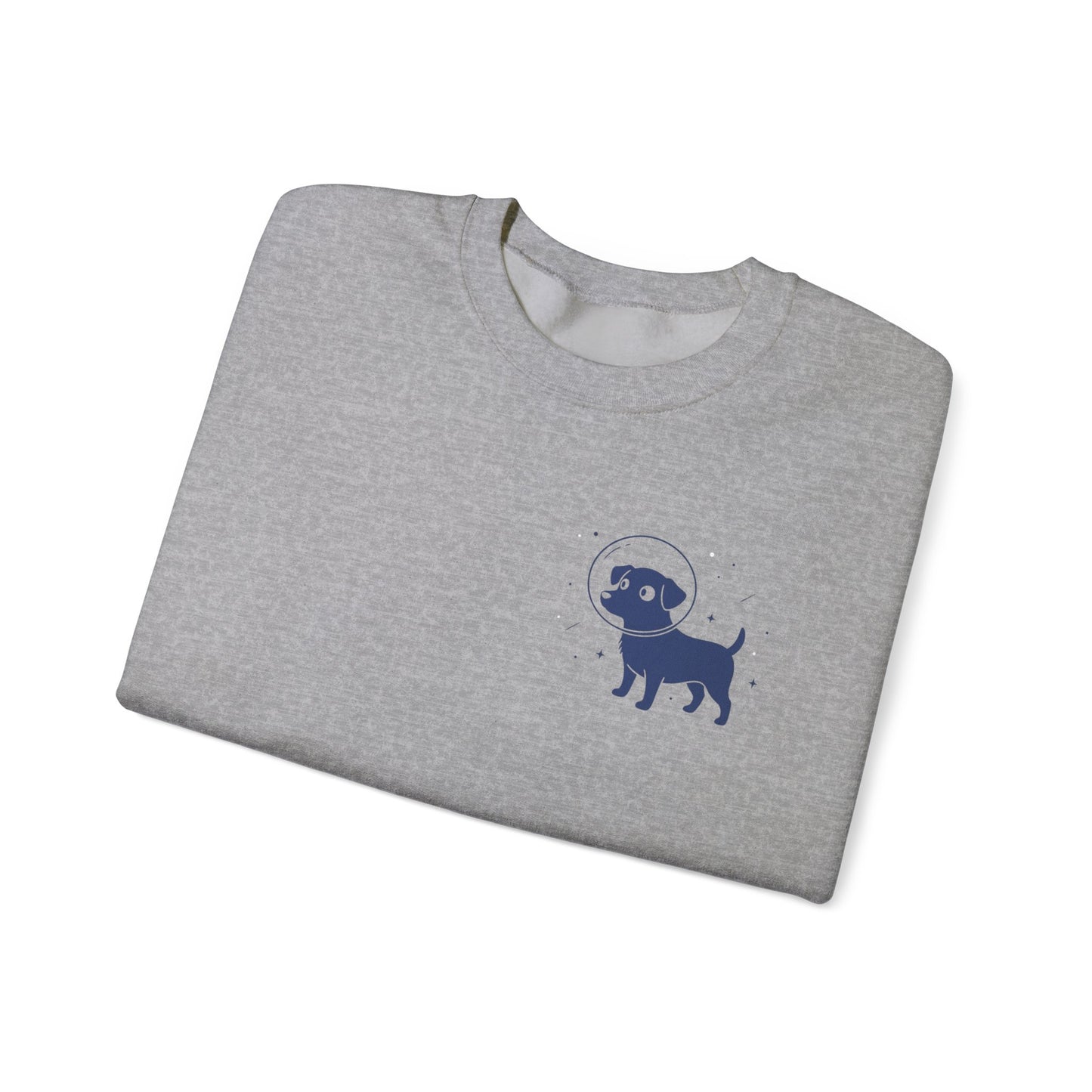 Dog in Space Crewneck Sweatshirt – Space Puppy Graphic Pullover - 14678