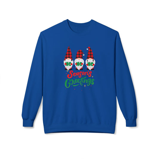 Ho Ho Ho, Season's Greetings - Unisex Midweight Softstyle Fleece Crewneck Sweatshirt - 10510