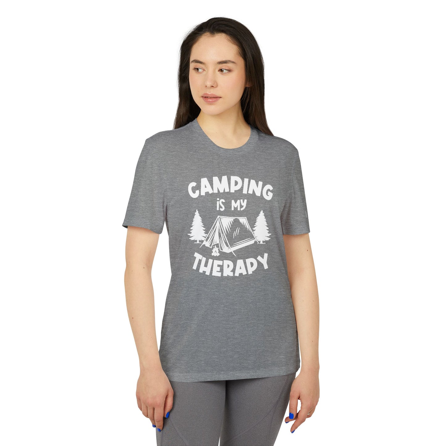 Camping Is My Therapy - Adidas Unisex Sport T-shirt