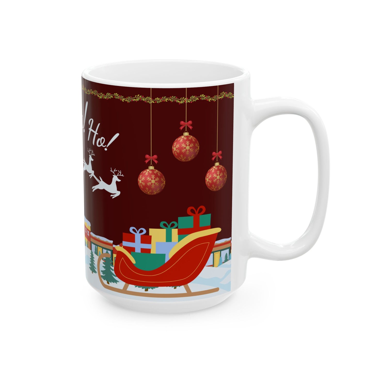 Christmas, Ho Ho Ho - Ceramic Mug, (11oz, 15oz) - 11072