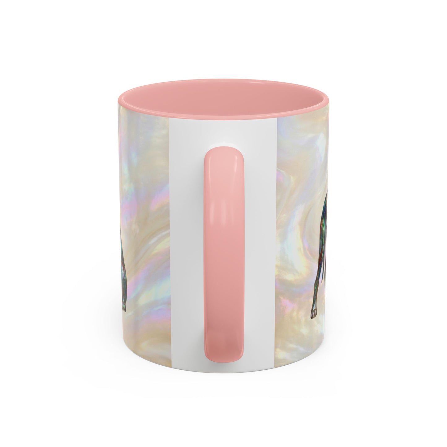 Personalized Great Dane Dog Mug — Stained Glass Design (11/15 oz) - 14550