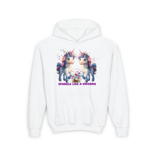 Sparkle Like a Unicorn - Youth Heavy Blend Hooded Sweatshirt - 10845