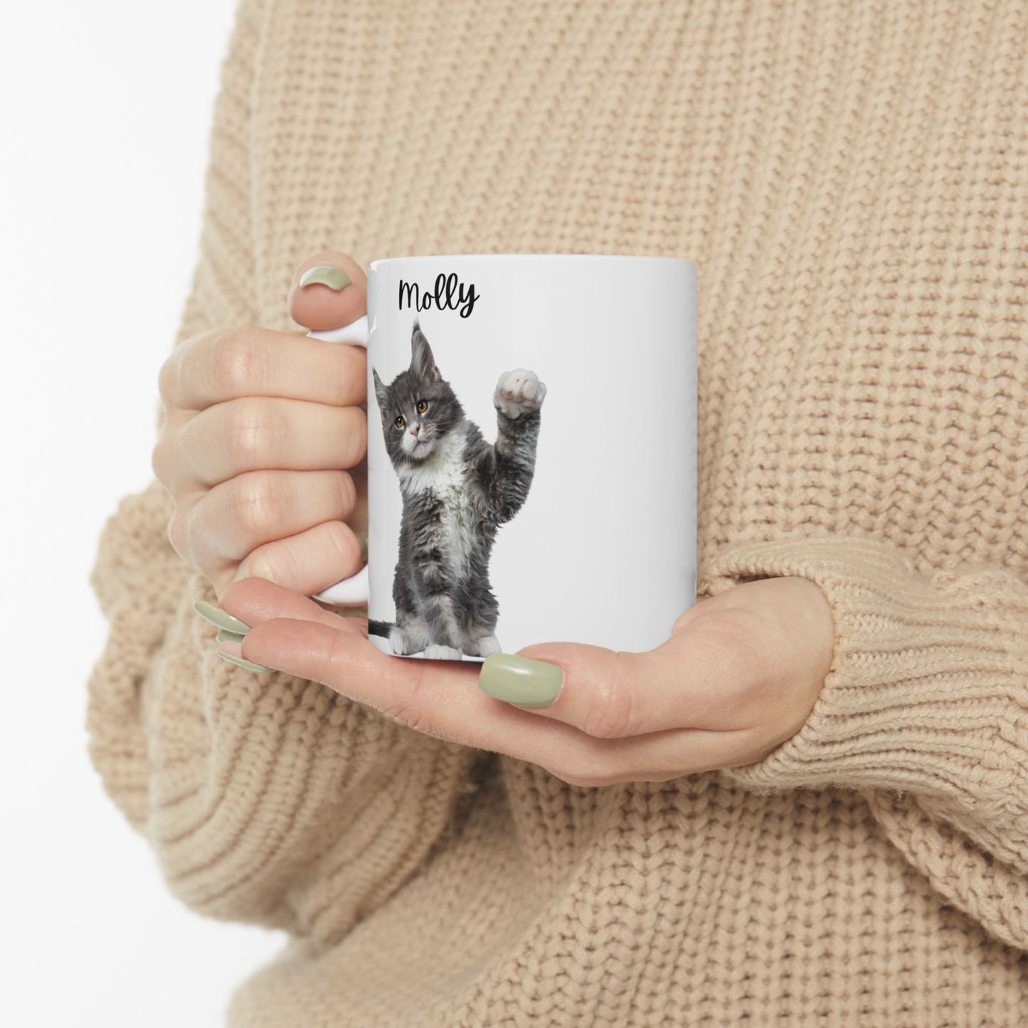 Personalised Cat Ceramic Mug, 11oz, 15oz - 14195